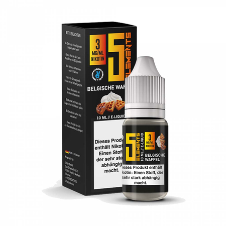 (EX) 5 ELEMENTS - Belgische Waffel Liquid 10ml - 12mg/ml